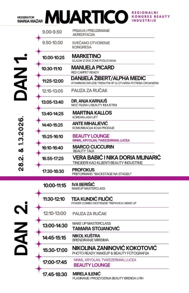 MUARTICO 2026: Regionalni beauty kongres ovaj vikend okuplja važna imena u beauty industriji