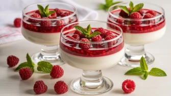Panna cotta s malinama: Osvježavajući desert gotov za 20 minuta