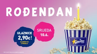 CineStar slavi rođendan - u srijedu, 10. lipnja ulaznice samo 2,90 eura!
