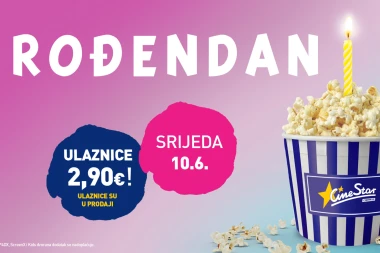 CineStar slavi rođendan - u srijedu, 10. lipnja ulaznice samo 2,90 eura!