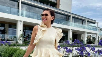 Nina Badrić u ljetnoj kombinaciji iz snova: Ovaj top odi&scaron;e elegancijom, evo gdje ga kupiti