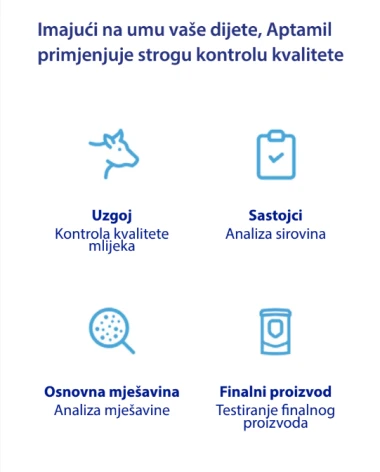 Kako Aptamil pristupa kvaliteti i sigurnosti u proizvodima za malu djecu